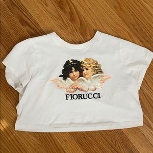 Fiorucci white crop tee